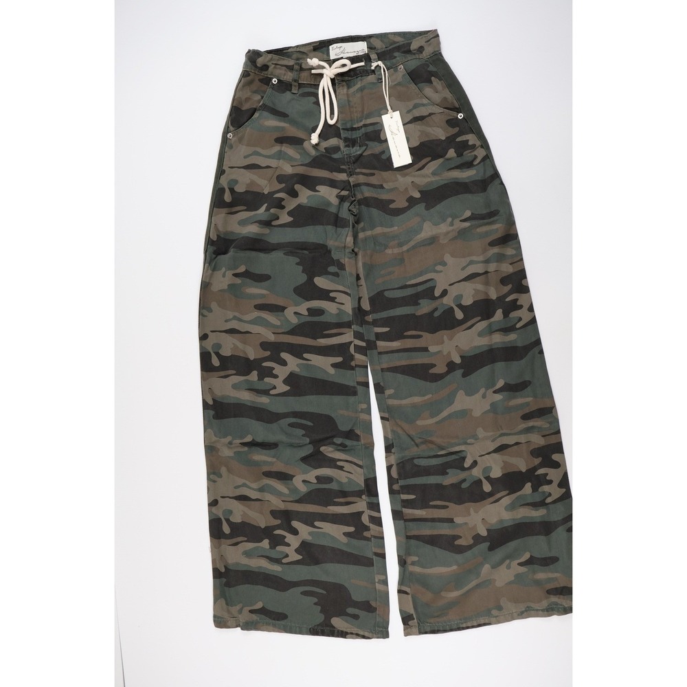 Vintage Havana Wide Leg Cargo Pants Forest Camo Medium NWT